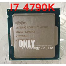 인텔 i7-4790k i7 4790k(4.0ghz8mb4 코어소켓 11505 gts) 쿼드 코어 데스크탑 cpu