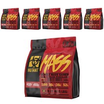 뮤턴트 더 오리지널 근육량 게이너 스트로베리 바나나 맛, 6개, 2.27kg