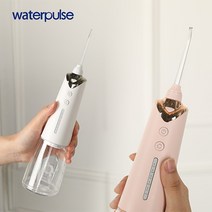 워터펄스 픽해바 휴대용 구강세정기 구강세척기 치아세정기 물치실, 클린화이트