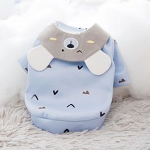 슈나우저 옷 강아지 올인원 산책룩 비숑 말티즈, 파란 곰