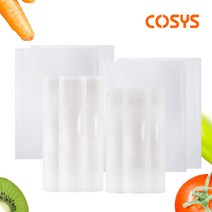 코시스 프레쉬팩프로 진공포장지 진공비닐팩 음식포장 냉장고정리 압축, 5롤, 대형롤28cmX300cm