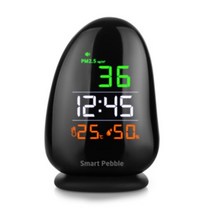 스마트페블 고성능 PM-2.5 스마트 미세먼지 측정기 초미세먼지 가정용 휴대용 실내용, 1개