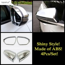 사이드미러빗물받이 리어 뷰 미러 비 눈썹 바이저 커버 트림 ABS 현대 투싼 NX4 2021 -2023/산타 크루즈, 05 Model E