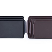 진성 식당 업소용 플라스틱 카페 제과 커피 푸드 프랜차이즈 PC논슬립패스트푸드쟁반, 검정=삼광제품과 동일 (랜덤)