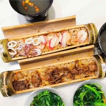 대나무통 대통밥 쪄먹기 영양밥 죽통삼겹살 용기, G, 1개