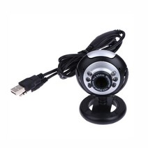 Mini Webcam HD Computer Video Surveillance Camera Built-In Mic For PC Laptop Conference Recording No, [01] Black