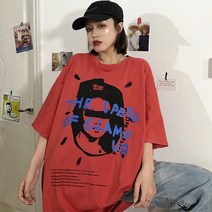 t셔츠 귀마 여성 여름 와이드 루즈핏 하라쥬크 무드 MSCHF 개성 상의 체구 트렌드 709582133