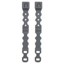 QDY 2Pcs 시스템 악의 클립 스트랩 버클 나일론 잡지 파우치 액세서리, 회색, 2.5cmx0.7cmx21cm