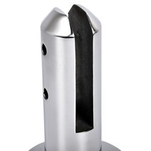 계단 난간 스틸 안전바 난간대 바닥 스탠드 발코니 욕실 홈 울타리 마개 라운드 풀 브래킷 스테인레스 유리 클램프, [02] 2