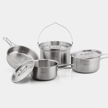 [세신 퀸센스]가써머 통3중 라이트 1.2 스텐 코펠세트 (Standard)