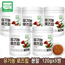 Healthhelper_유기농 로즈힙 분말 가루 100% 120g/통 장미열매 추출물 / 항산화 등에도움 /유기농인증 /폴란드, 120gx5통