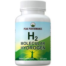 Peak Performance 피크퍼포먼스 H2 수소 하이드로젠 분자 영양제 Molecular Hydrogen 30정