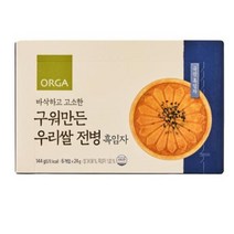 우리집 구워만든 우리쌀 전병 흑임자 144g (144g) 달달구리 건강한 아이간식 어른간식 추석 설날 명절 ORGA 홈캉스 식재료, 3개