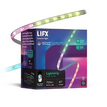 LIFX 라이트스트립 19m(33피트) 스타터 키트 WiFi 스마트 LED 조명 스트립 폴리크롬 기술이 적용된 풀 컬러 브릿지 필요 없음 알렉사 헤이 구글 홈키트 및 시리와 함께, Color Zone 40-Inch