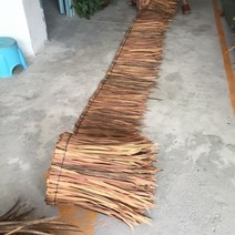 모조 인조 볏짚 지붕 처마 원두막 지푸라기 갈대 시골 동남아 밀짚 플라스틱 소품 테라스, 연질로 만든 죽은 옥수수 잎 1 x 50cm