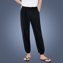 cool jogger pants for man baggy string men style light long pleated cooling casual fit span ice