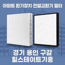 용인시 구갈 힐스테이트기흥 아파트 환기시스템 전열교환기 필터 H13등급 공동구매, 31평, 카본프리세트(헤파1+카본프리2)