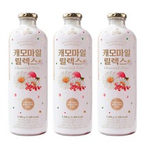 캐모마일 릴렉스 릴렉서 농축 원액 음료 1200g, 3병