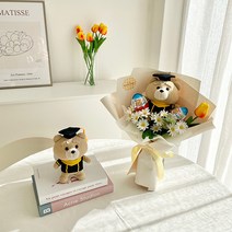 학사모 테드곰 리코 킨더조이 인형 꽃다발 졸업식, 리코(킨더조이추가)