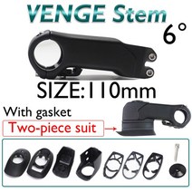 일체형 핸들바 손잡이교체 카본 로드자전거 드롭바 복수 줄기 - 맞춤형 : 풀 세트 도로 자전거 핸들 바 핸들 바 컴퓨터 스탠드 개스킷 및 커버, 벤지 스템 110mm