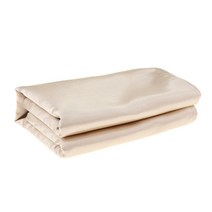 THE VEDO SHOP 단단한 순수한 현대 부드러운 침대 러너 스카프 침구 보호자 장식, 설명, 50x210cm 베이지