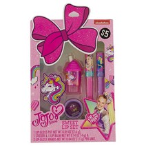 Taste Beauty JoJo Siwa Live Your Dream Sweet Lips 세트 - 유니콘 스무디 립밤 맛 있는 지팡이 2개 스티커 및 광택 화분