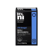 차세대 알티지 rTG 오메가3 소형어종 글리세롤 3세대 불포화지방산 혈관청소부 식약처인정