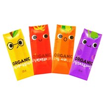 오가닉 주스 크니쁘니 4가지맛 125ml x 16개입 + 컵홀더패키지, 2개