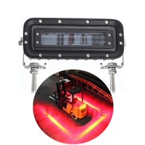 중장비 안전등 경고등 사고방지 LED 지게차 안전 라이트 크레인 트럭 1 개 12V 레드 라인 작업 조명 차, 한개옵션0
