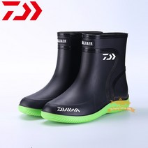 낚시복 Daiwa-낚시화 아웃도어 하이킹 피싱슈즈 남성용 미끄럼 방지 튼튼한 방수 플러스 벨벳 고무 장화, 06 44, 04 Picture Color 4