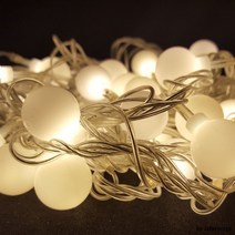 크리스마스 트리 LED 30p 건전지 구슬 전구, 01백색