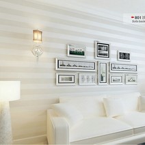 모던하고 심플한 부직포 벽지 세로 줄무늬 쌀 흰색 베이지 색 거실 침실 호텔 일반 색상, 01 A