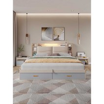 (최복덩이) 수납침대 다용도침대 리프트업침대 수납형침대 서랍형, 1800mmx2000mm 조립된 박스베드