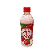일본 산가리아 달콤한 마로야카 딸기향 우유 500ml 4병, 산가리아 딸기향 우유 500ml 4병