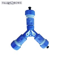 TILLER ROWE 3구 물호스 분배기 15~19mm 호스용 연결구 Y밸브 워터스톱 원터치 커넥터포함 물호스 호스 정원 잔디 물주기 세차 물청소