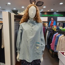 베네통 하이넥블라우스(BABL53231)