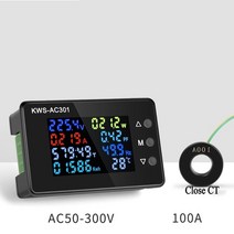전자식 전력량계 계량기 미터기 kws ac 8in1 220v 110v 적산전력계, ac100a-닫기 ct