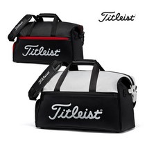 타이틀리스트 2023 엘리트 라이트 보스턴백 TA23ELBBK, 블랙/블랙/레드