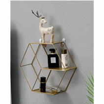 모던 인테리어 벽걸이 선반 유럽형 수납장, 블랙