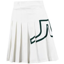제이린드버그 여성 Golf Wear 스커트 NAOMI 화이트+그린 로고