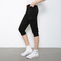 코디제이 당일발송 여자트레이닝바지 카고조거7부펜츠 7부 배기 반바지 홈웨어