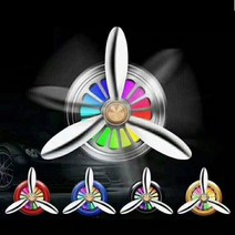 프로펠러 LED 송풍구 차량용 방향제 디퓨저 머리안아픈 디퓨저 아로마 콜린스인센스, 블루_코코NO.5