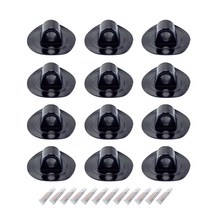요트 보트 부품 접착제 클립이있는 PVC 로프 마운트 홀더 후크 로프 버클 로잉 드래그, 12PCS
