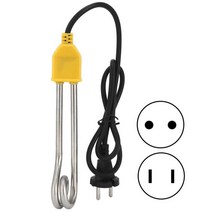 600W/1000W 미니 온수기 침수 전기 온수 보일러 주방 욕실 수영장, 600W, EU 플러그