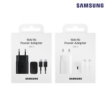 삼성 TD 정품 USB C타입 충전기 케이블 갤럭시 노트10, 04.급속충전기화이트 15W