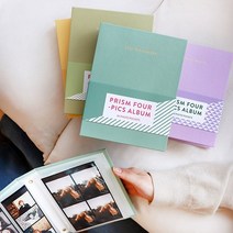 네컷앨범 포토북 초음파 사진 앨범 인생네컷 셀프사진 포토카드 보관 84포켓, 올리브