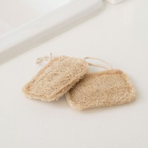 자연스러운 다목적 천연 수세미, 3개