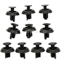 10pcs 7mm 홀 자동차 플라스틱 리벳 패스너 펜더 범퍼 클립 도요타, 검은색