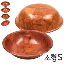 원형 나무 과자접시 S (팝콘볼 압축 자작나무 간식접시 팝콘볼 과자 안주접시 나무그릇 떡접시), 원형소형