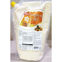 2KG 대용량 크림시저드레싱 양배추 샐러드 드래싱 소스 양념 셀러드 납품용 업소용 리필용 큰 벌크 식당